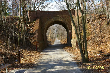 The trail passes under Furnace Road.