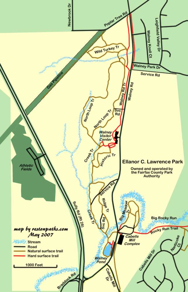 Ellanor C Lawrence Park Trail Map