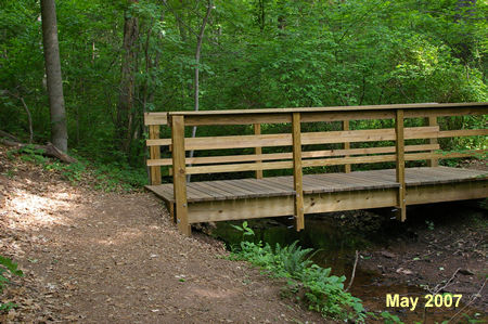 After a short distance the trail crosses back over the same stream.