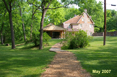 The trail leads to the Walney Visitor Center.