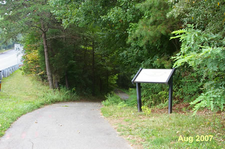 The walk starts on the trail at the southwest corner of Glade Drive and Twin Branches Rd.