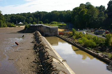 Lake Accotink dam repairs.