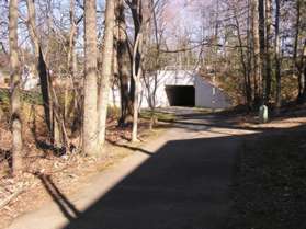 The trail passes through a tunnel under North Shore Dr.