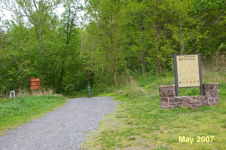 You should pass a display with a map of the trail.