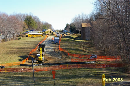 This is the pipeline from the Hunters Woods Plaza.