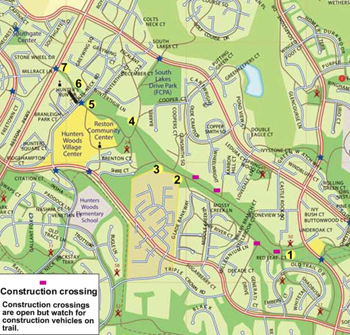 Click on numbered yellow circles to view image at that location.