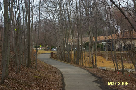 Trail along Soapstone to shopping center.