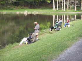 Fishing at Pine Lake